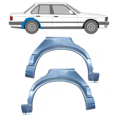 Reperaturka błotnika tylnego do BMW 3 E30 1987-1994 / Lewa+Prawa / Zestaw 9845