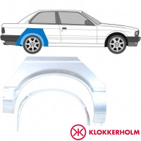 Reperaturka błotnika tylnego wewnętrzna + zewnętrzna do BMW 3 E30 1982-1987 / Prawa / Zestaw 10848