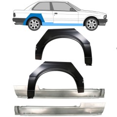 Pełny próg + reperaturka błotnika tylnego do BMW 3 E30 1982-1987 / Zestaw 11236