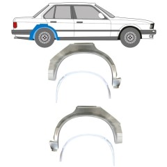 Reperaturka błotnika tylnego wewnętrzna + zewnętrzna do BMW 3 E30 1982-1987 / Zestaw 10859
