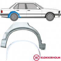 Reperaturka błotnika tylnego wewnętrzna + zewnętrzna do BMW 3 E30 1987-1994 / Prawa / Zestaw 10860