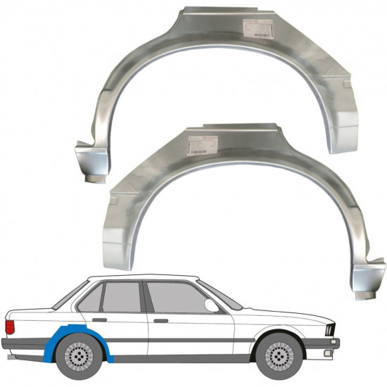 BMW 3 E30 1982-1987 4 DRZWIOWY REPERATURKA BŁOTNIKA TYLNEGO / PARA