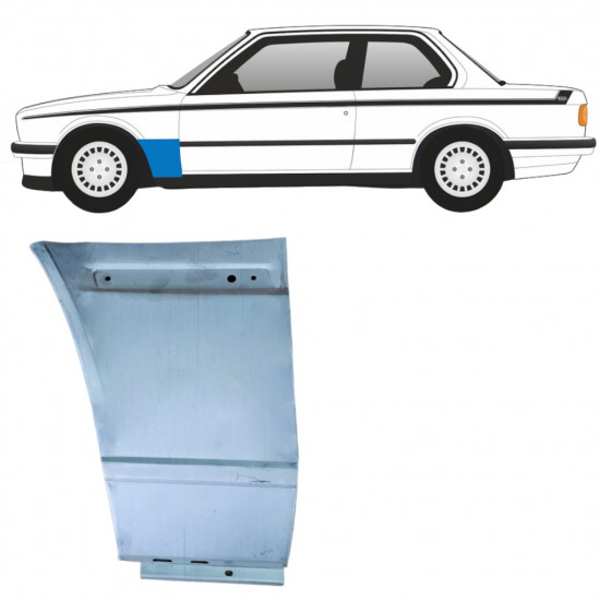 BMW 3 E30 1982-1994 REPERATURKA BŁOTNIKA PRZEDNIEGO / LEWA STRONA