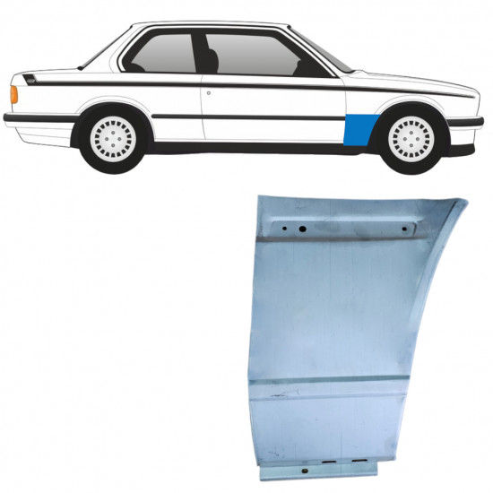 BMW 3 E30 1982-1994 REPERATURKA BŁOTNIKA PRZEDNIEGO / PRAWA STRONA