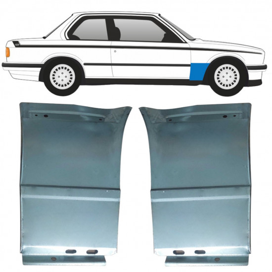BMW 3 E30 1982-1994 REPERATURKA BŁOTNIKA PRZEDNIEGO / ZESTAW