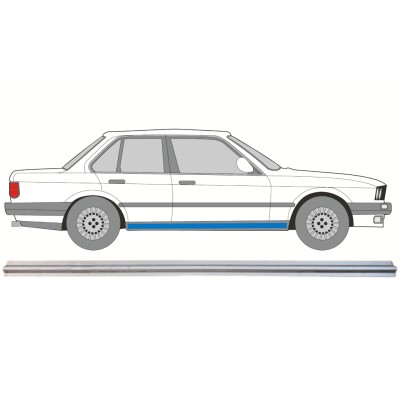 Reperaturka progu wewnętrzna do BMW 3 E30 1982-1994 / Lewa = Prawa (symetryczny) 15109