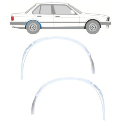 Reperaturka nadkola tylnego wewnętrzna do BMW 3 E30 1982-1994 / Lewa+Prawa / Zestaw 10847