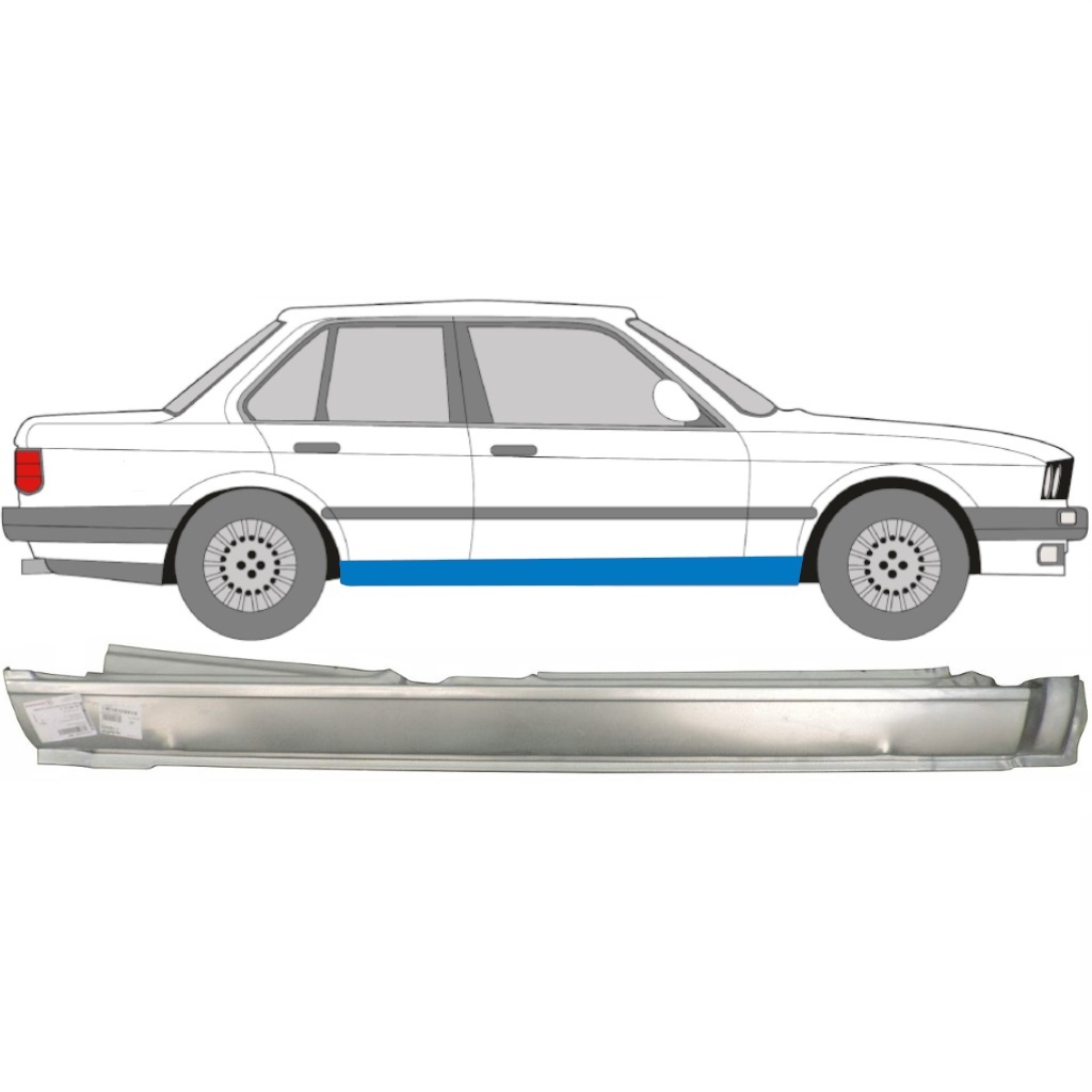 BMW 3 E30 1982-1994 4-DRZWI PELNY PRÓG / PRAWA STRONA