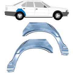 Reperaturka błotnika tylnego do BMW 5 E34 1987-1997 / Lewa+Prawa / SEDAN / Zestaw 6399