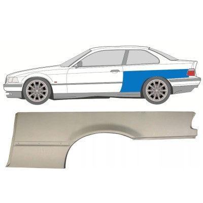 Reperaturka błotnika tylnego do BMW 3 E36 1990-2000 / Lewa / COUPE 16384