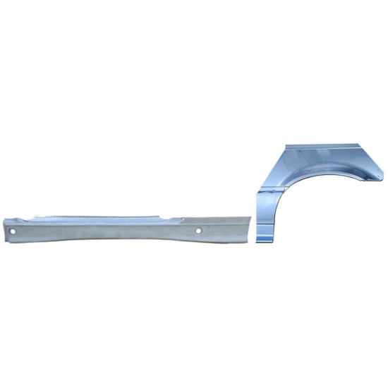 Pełny próg + reperaturka błotnika tylnego do BMW 3 E36 1990-2000 / Lewa / COUPE / Zestaw 17024