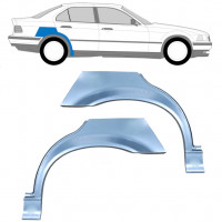 Reperaturka błotnika tylnego do BMW 3 E36 1990-2000  / Lewa+Prawa / SEDAN / Zestaw 6393