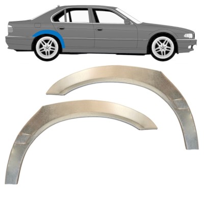 Reperaturka błotnika tylnego do BMW 7 E38 1994-2001 / Lewa+Prawa / Zestaw 14832