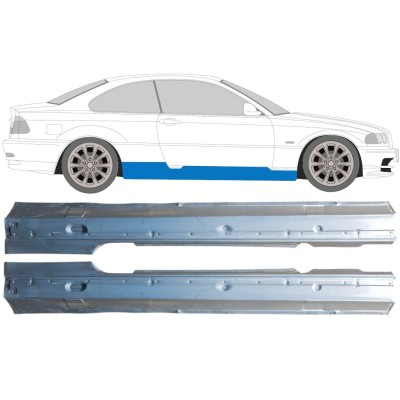 Pełny próg do BMW 3 E46 1998-2006 / Lewa+Prawa / COUPE / Zestaw 16814