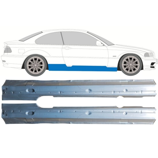 Pełny próg do BMW 3 E46 1998-2006 / Lewa+Prawa / COUPE / Zestaw 16814