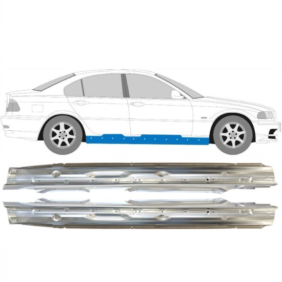 Pełny próg do BMW 3 E46 1998-2006 / Lewa+Prawa / Zestaw 14997 Pełny próg do BMW 3 E46 1998-2006 / Lewa+Prawa / Zestaw 14997