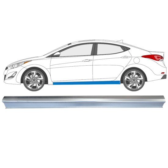 Reperaturka progu do Hyundai Elantra 2010-2015 / Lewa 14935 Reperaturka progu do Hyundai Elantra 2010-2015 / Lewa 14935