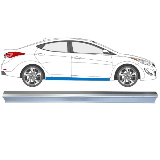 Reperaturka progu do Hyundai Elantra 2010-2015 / Prawa 14933 Reperaturka progu do Hyundai Elantra 2010-2015 / Prawa 14933