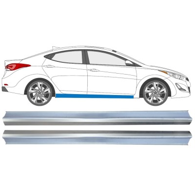 Reperaturka progu do Hyundai Elantra 2010-2015 / Lewa+Prawa / Zestaw 14936