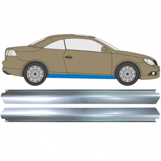 Reperaturka progu do Volkswagen EOS 2006-2015 / Lewa+Prawa / Zestaw 10558