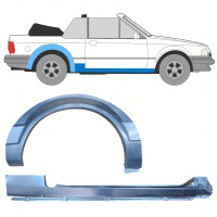 Reperaturka progu + błotnika tylnego do Ford Escort 1981-1990  CABRIO / Prawa / Zestaw 12586