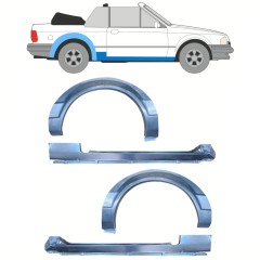 Reperaturka progu + błotnika tylnego do Ford Escort 1986-1990 / CABRIO / Zestaw 12588