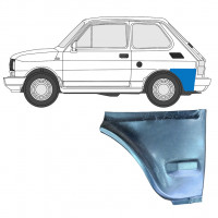 Reperaturka błotnika tylnego część dolna do Fiat 126p 1985-1994 / Lewa 7582