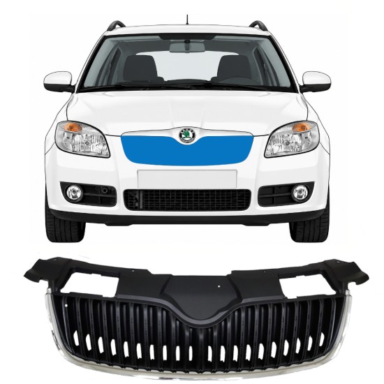 Grill do Skoda Fabia II 2007-2010 7523