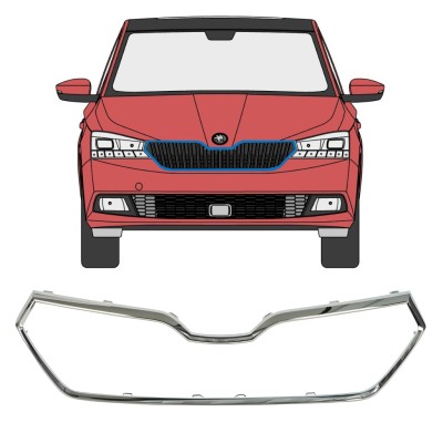Ramka grilla do Skoda Fabia 2018-2021 16215