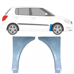 Reperaturka błotnika przedniego do Skoda Fabia II 2007-2015 / Lewa+Prawa / Zestaw 10272