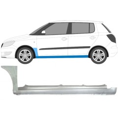 Pełny próg + reperaturka błotnika przedniego do Skoda Fabia II 2007-2015 / Lewa / Zestaw 11171