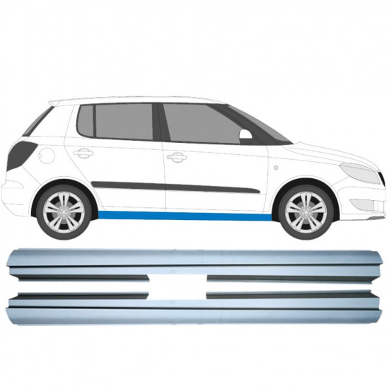 Reperaturka progu do Skoda Fabia 2007-2015 / Lewa+Prawa / Zestaw 10615