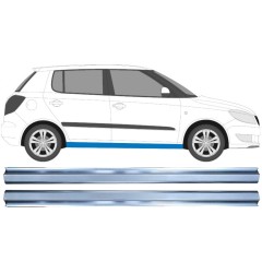 Reperaturka progu do Skoda Fabia II 2007-2015 / Lewa+Prawa / Zestaw 11919