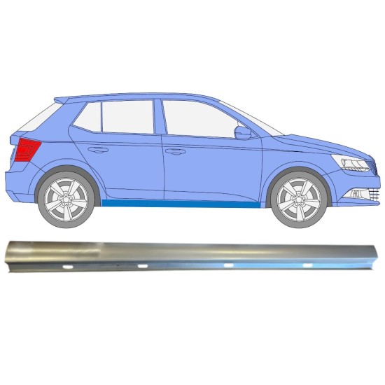 Reperaturka progu część dolna do Skoda Fabia 2014- / Prawa 14815 Reperaturka progu część dolna do Skoda Fabia 2014- / Prawa 14815