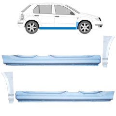 Pełny próg + reperaturka błotnika przedniego do Skoda Fabia I 1999-2007 / Zestaw 11169