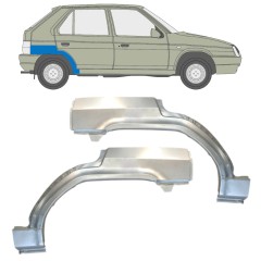 Reperaturka błotnika tylnego do Skoda Favorit 1989-1995 / Lewa+Prawa / Zestaw 14884