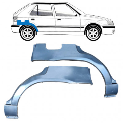 Reperaturka błotnika tylnego do Skoda Felicia 1994-2001 / Lewa+Prawa / Zestaw 10590