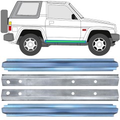 Reperaturka progu wewnętrzna + zewnętrzna do Daihatsu Feroza Rocky Fourtrak 1984-1993 / Lewa+Prawa / Zestaw 17015