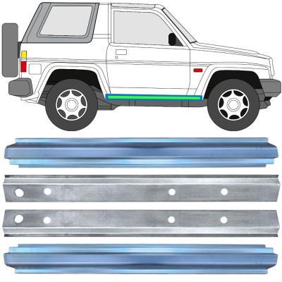 Reperaturka progu wewnętrzna + zewnętrzna do Daihatsu Feroza Rocky Fourtrak 1984-1993 / Lewa+Prawa / Zestaw 17015