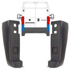 Narożnik zderzaka tylnego do Citroen Jumper 2006-2018 / Zestaw 14087