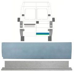 Reperaturka drzwi tylnych niska wewnętrzna + zewnętrzna do Fiat Ducato 1994-2006 / Prawa / Zestaw 9749