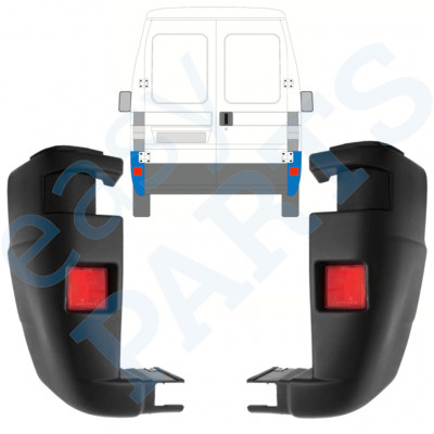 Narożnik zderzaka tylnego do Fiat Ducato 2002-2006 / Lewa+Prawa / Zestaw 9816