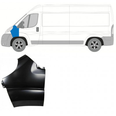 Błotnik przedni do Fiat Ducato 2006-2014 / Lewa 7279