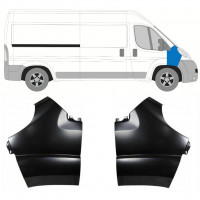 Błotnik przedni do Fiat Ducato 2006-2014 / Lewa+Prawa / Zestaw 10045