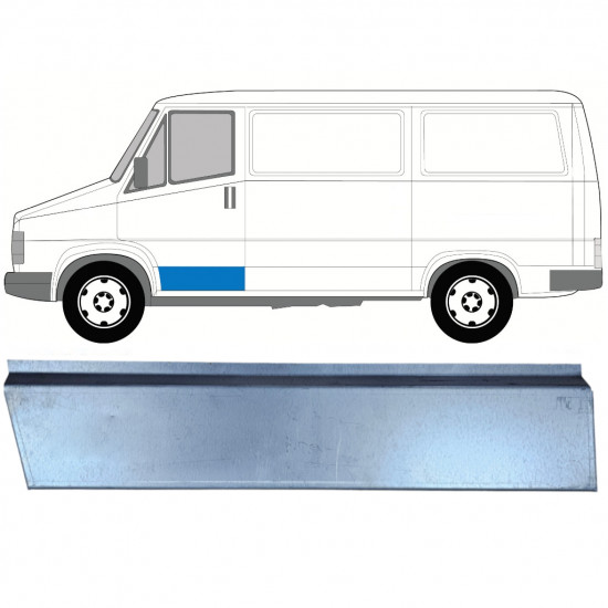 Reperaturka drzwi przednich zewnętrzna do Fiat Ducato / C25 / J5 1981-1994 / Lewa 7743