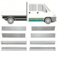 Reperaturka progu + drzwi do Fiat Ducato Boxer Relay Jumper 1994-2006 / Lewa+Prawa / Podwójna kabina / Zestaw 10492