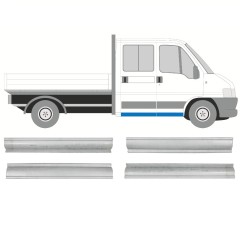 Reperaturka progu przedniego + tylna do Citroen Jumper 1994-2006 / Lewa+Prawa / Zestaw 14447