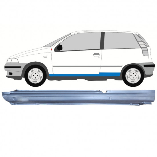 Reperaturka progu do Fiat Punto 1 1993-1999 / Lewa 8102