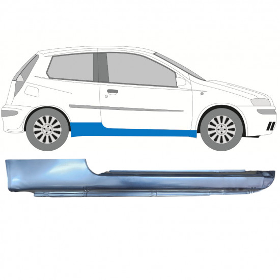 FIAT PUNTO 2 1999-2010 3 DRZWIOWY PRÓG / PRAWA STRONA