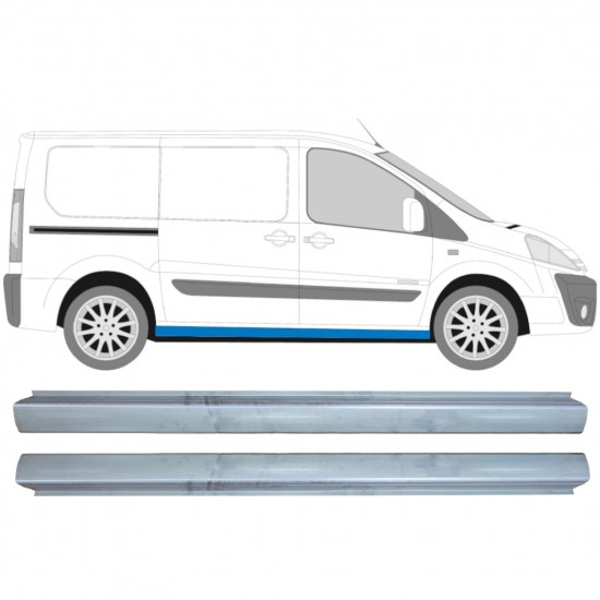 Reperaturka progu do Fiat Scudo Dispatch Expert 2007- / Lewa+Prawa / Zestaw 10446